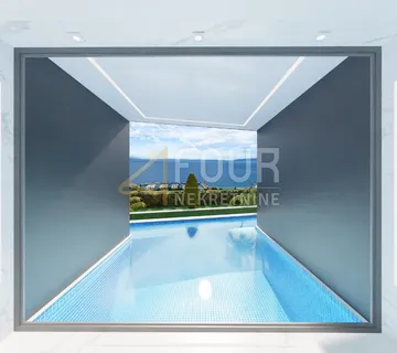 Opatija, Ičići, novogradnja, 3s+db s bazenom i pogledom na more - cover