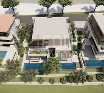 Matulji - okolica, zemljište s projektom za 3 vile i bazenima - cover