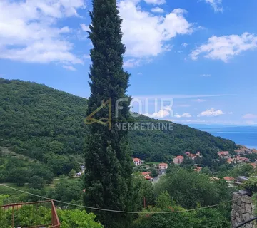 Mošćenička Draga, poljoprivredno zemljište, pogled na more - cover