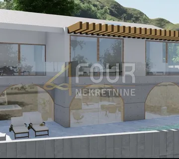 Otok Krk - Malinska, građevinsko zemljište 611m2 za vilu s bazenom - cover