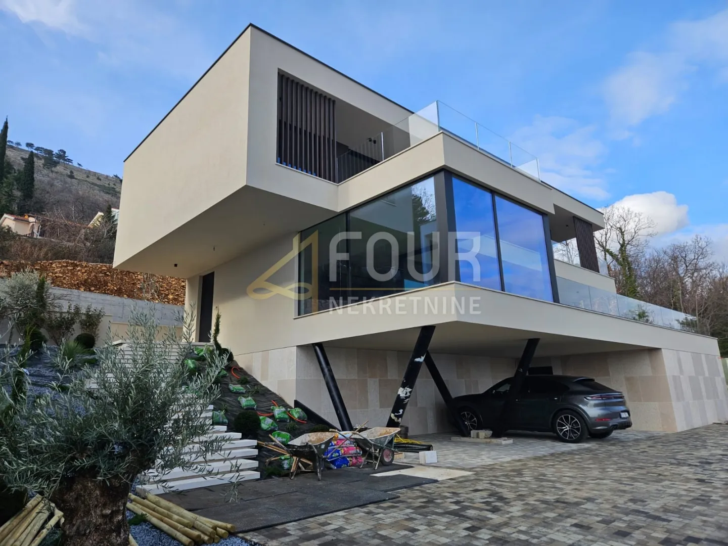 Istra, Plomin, novogradnja, luksuzna vila - cover