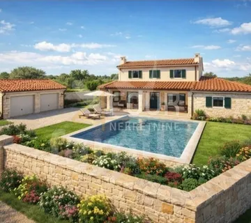 Istra, Vodnjan, građevinsko zemljište, projek kuće s bazenom - cover