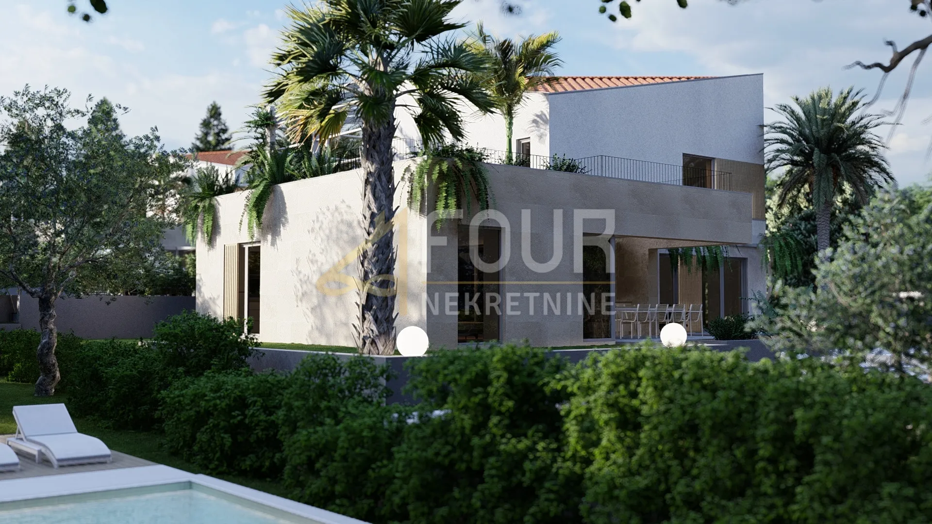 Otok Krk, Malinska - okolica, samostojeća kuća s bazenom - cover