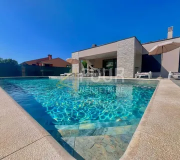 Istra, Labin - okolica, novogradnja, moderna prizemnica s bazenom - cover