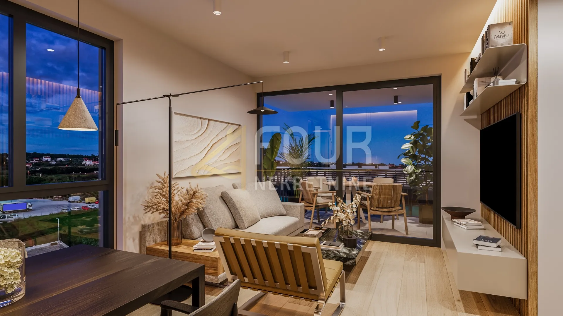 Istra, Pula - Monvidal, novogradnja, 53.63m2, 2s+db, lođa - cover