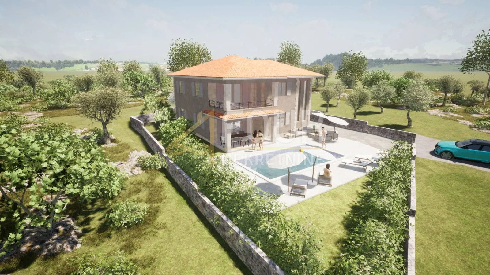 Otok Krk, okolica Vrbnika, samostojeća kuća - cover