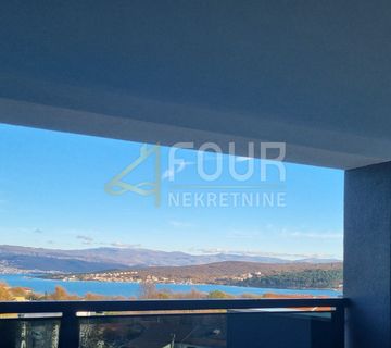 Otok Krk, Čižići, novogradnja, 2s+db, lođa, pogled na more - cover