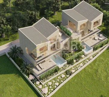 Otok Krk, Soline - okolica, 230m2, višeetažni stan u naravi dvojna kuća s bazenom - cover