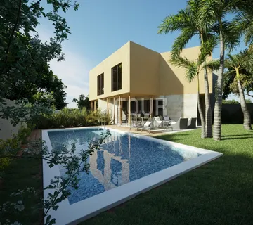 Istra, Brtonigla, novogradnja, dvoetažni 3s+db, bazen - cover