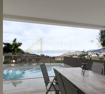 Otok Krk, novogradnja, 3s+db, bazen, pogled na more - cover