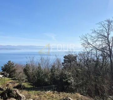Lovran - okolica,  zemljište 1.398m2, pogled na more - cover