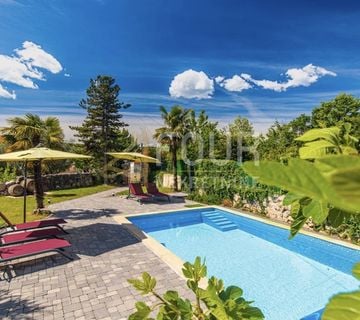 Otok, Krk, Dobrinj - okolica, dvojna kamena vila s bazenom, 214m2 - cover