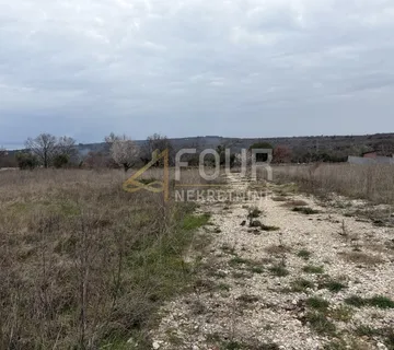 Istra, Peruški, građevinsko zemljište, 620m2, pogled na more - cover