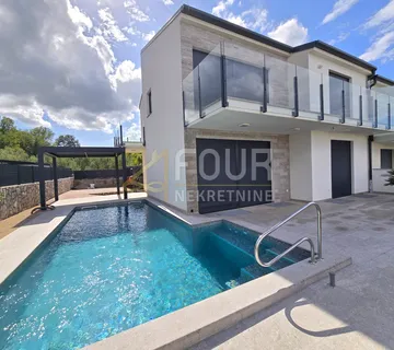 Otok Krk, Malinska, novogradnja, 225m2, višeetažni stan, 3s+db, bazen i okućnica - cover