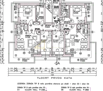 Hreljin, kvalitetna novogradnja, 1s+db, 2 balkona - cover