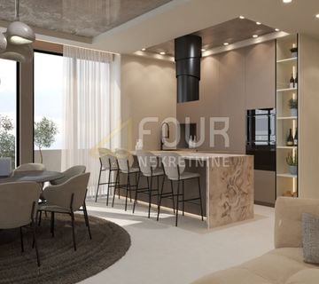 Opatija, Volosko, luksuzni dvoetažni stan s bazenom, 136.80m2, 4s+db, pogled na more - cover