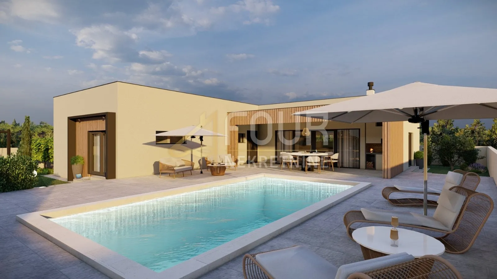 Istra, Svetvinčenat - okolica, samostjeća kuća s bazenom - cover