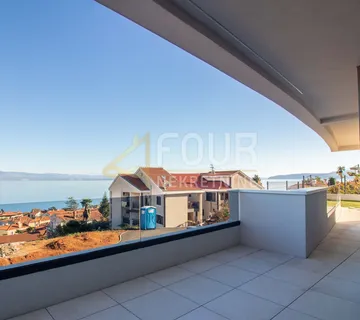 Lovran, novogradnja, 77.17m2, 2s+db, terasa, okućnica, pogled na more - cover