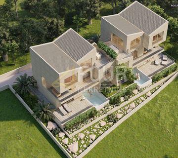 Otok Krk, Soline - okolica, 230m2, višeetažni stan u naravi dvojna kuća s bazenom - cover