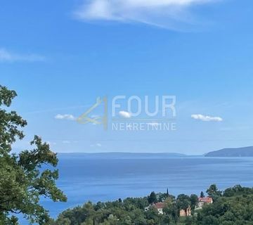 Opatija, Ičići, građevinsko zemljište 649m2, pogled na more - cover