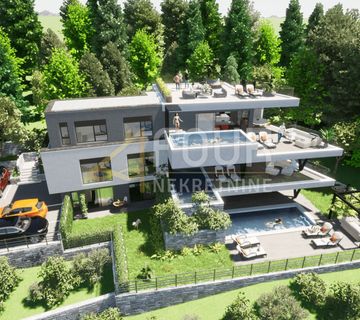 Rijeka, Kozala, novogradnja, luksuzna etaža s bazenom, 99.92m2, 3s+db, pogled na more - cover