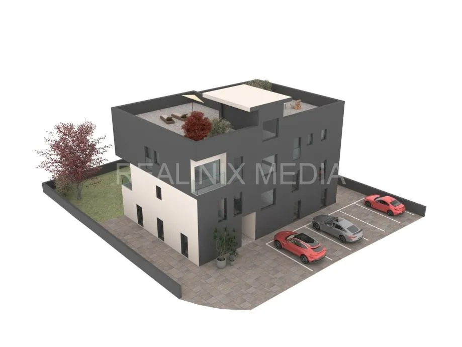 Sukošan-3 sp.sobe, KROVNA TERASA! NOVOGRADNJA! - cover