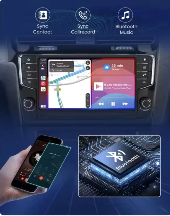 VW GOLF MK 7 original radio ekran 2din MULTIMEDIJA CARPLAY KAMERA WIFI - cover