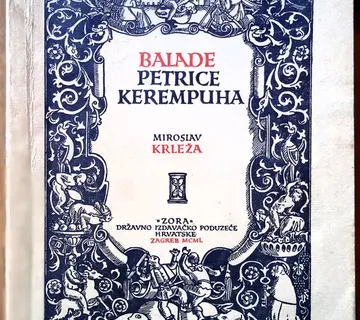 BALADE PETRICE KEREMPUHA Miroslav Krleža PRETISAK 1950 - cover