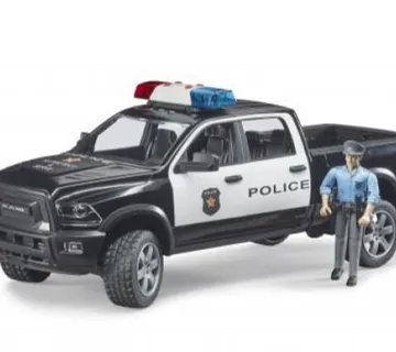 Bruder RAM 2500 Policijsko vozilo s policijskim službenikom - cover
