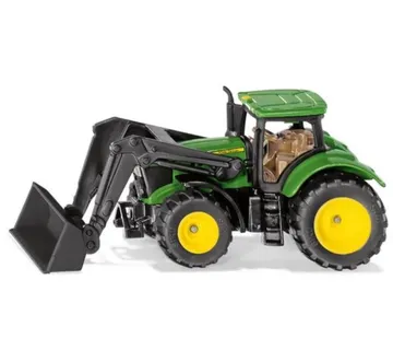 Siku traktor John Deere sa crnim prednjim utovarivačem - cover