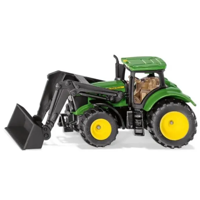 Siku traktor John Deere sa crnim prednjim utovarivačem - cover