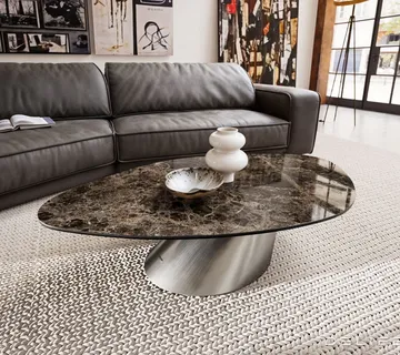 Klub stolić Edge 140x76cm, Materijal: Keramika Emperador - cover