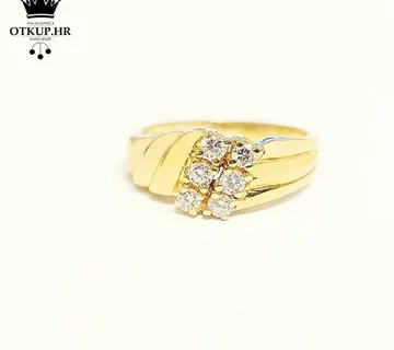 BUCHERER ZLATNI PRSTEN S DIJAMANTIMA 18K 0,36ct / R1, RATE ! - cover