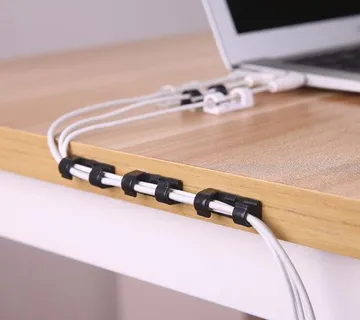 Samoljepljivi držač i organizator kablova - 20 komada - cover