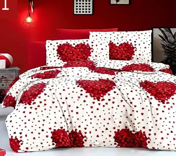 Turska posteljina Srca za bračni krevet - cover