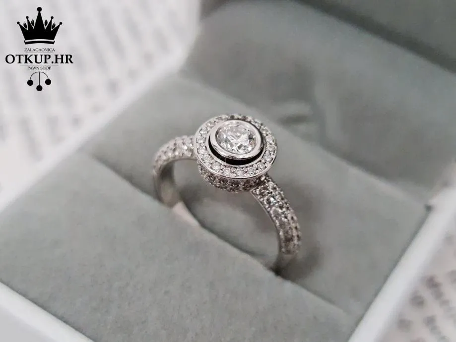 ZLATNI PRSTEN S DIJAMANTIMA 4.55G (18K) / R1, RATE !! - cover