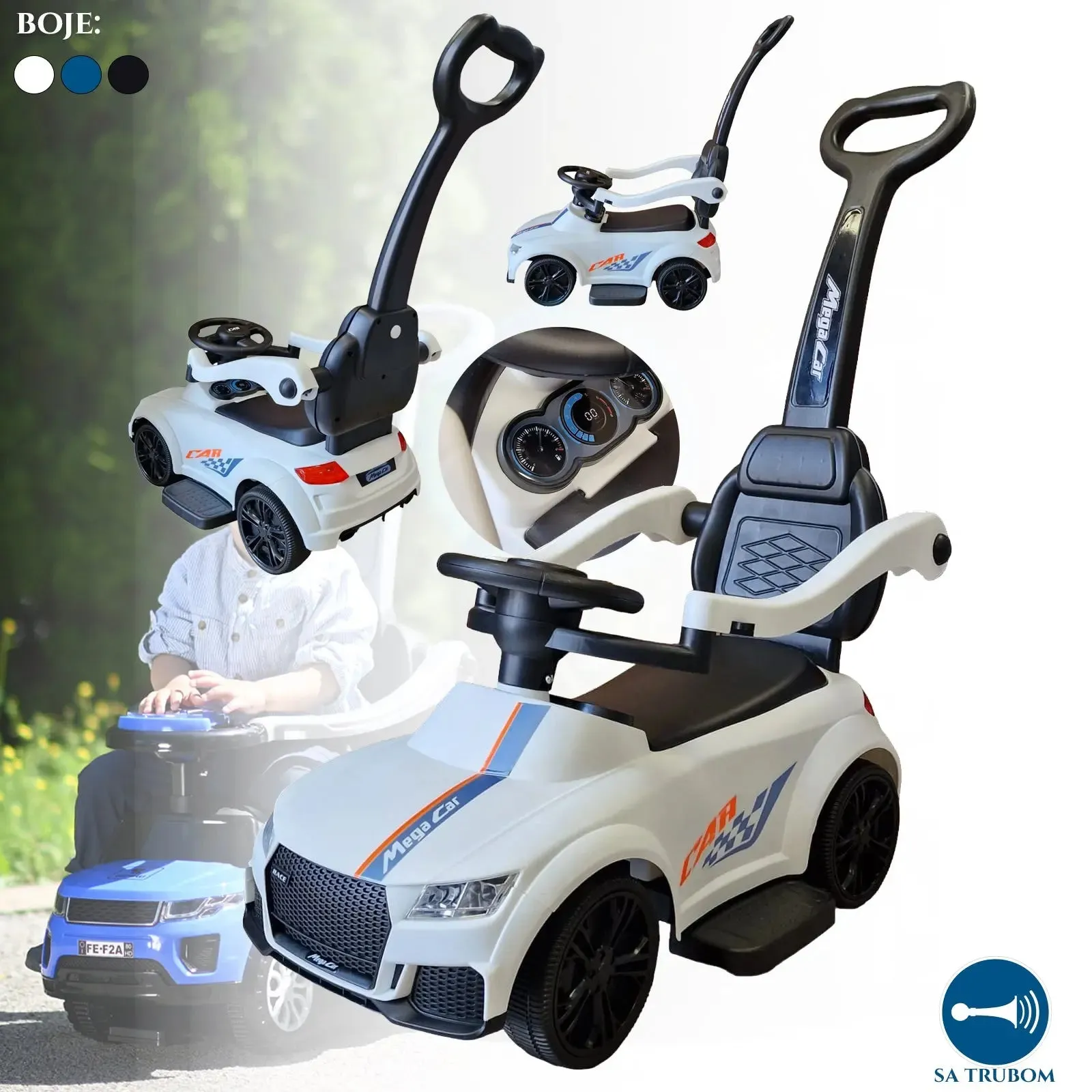 AUTIĆ NA GURANJE SA RUČKOM I MUZIKOM - cover