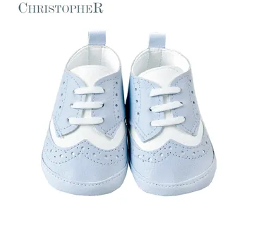 Cipelice za bebe 6031 - svijetlo plavo/bijelo - cover