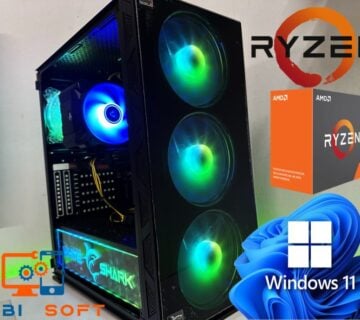 GAMING PC  Ryzen 7 5700X | 32GB DDR4 | RX6600 8GB | SSD | R1 - cover