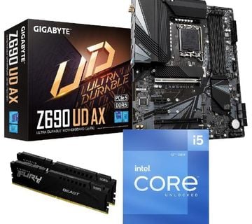 NOVO  Gigabyte Z690 UD + Intel i5-12400 + XPG 16GB DDR5 5200Mhz - cover