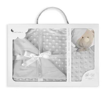 Dekica Mjehurići 80x110 s tješilicom siva - cover