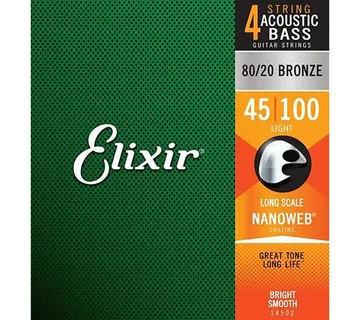 Elixir 45-100 Light Nanoweb Bronze Žice Za Akustični Bas - Zagreb