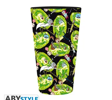Čaša Rick and Morty Portals 400ml - cover