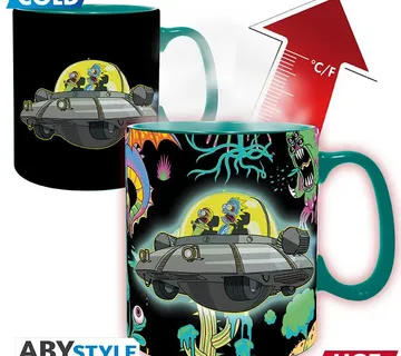 Šalica Heat Change Rick and Morty Spaceship 460ml - cover