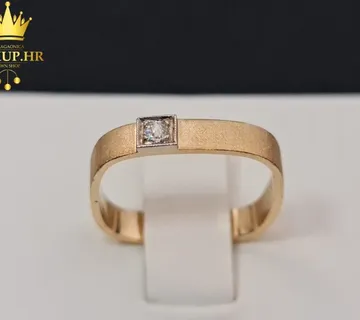 ZLATNI PRSTEN S DIJAMANTOM 2,05G 14K / R1, RATE !! - cover