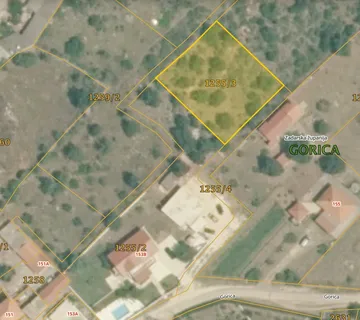 PRODAJE SE GRAĐEVINSKO ZEMLJIŠTE 1.000 m²– GORICA (SUKOŠAN) KRAJ ZADRA - Gorica, Sukošan