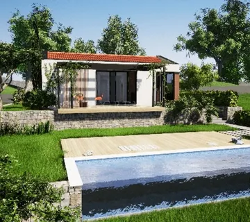 Kuća s bazenom u izgradnji, Višnjan, 67 m2 - cover
