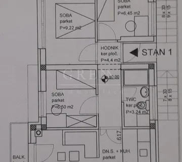 Stan Zagreb Maksimir, 49 m2