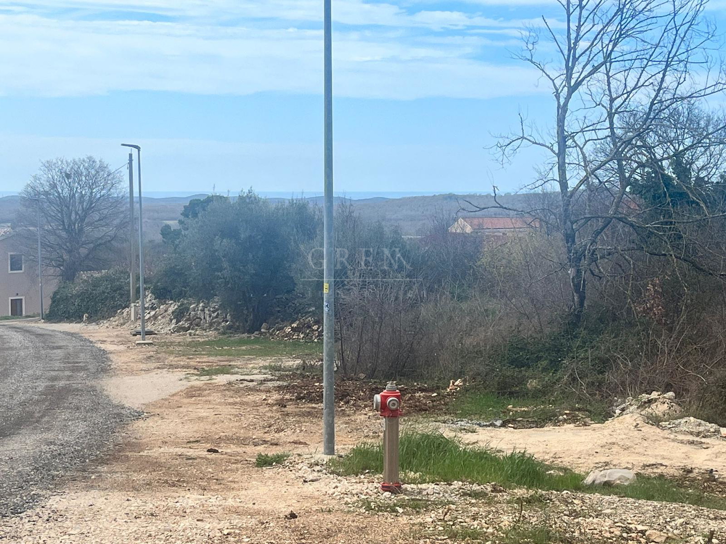 Poreč, 12km, građevinsko zemljište s pogledom na more, 767 m2 - cover