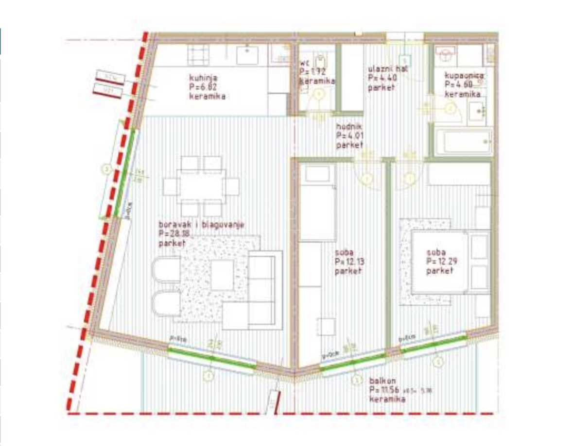 Novogradnja Poreč, trosobni stan, 84.62 m2 - cover